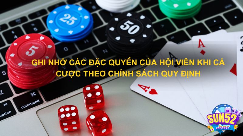 Ghi nhớ các đặc quyền của hội viên khi cá cược theo chính sách quy định